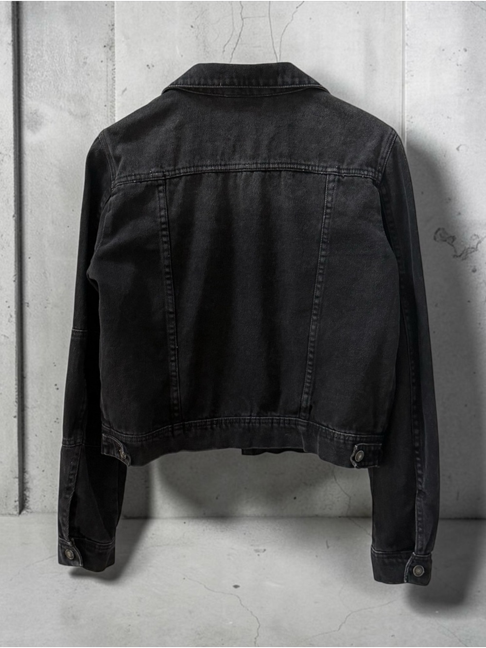 Free People Women’s Rumors Washed Black Denim Jacket! Medium! - Picture 2 of 9